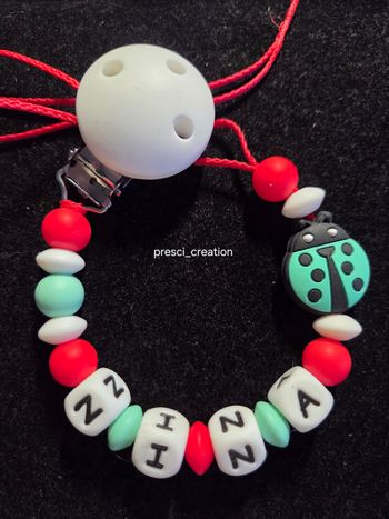 Attache tétine silicone coccinelle 🐞 