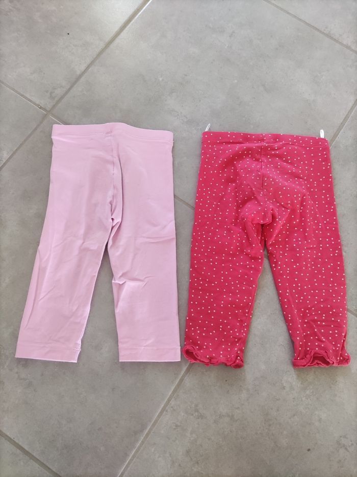 Lot tee-shirt et deux leggings 3/4 - photo numéro 7