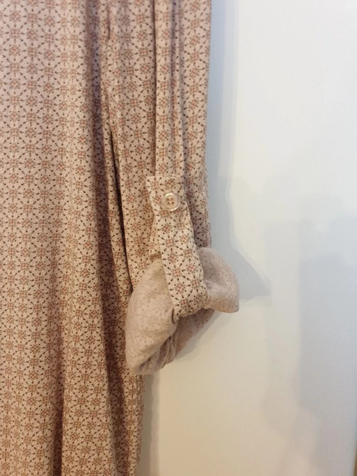 Blouse à petits motifs vieux rose - photo numéro 5