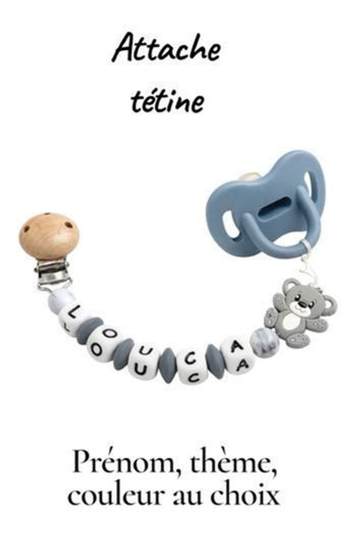 Attache tétine personnalisable – Sécurité & Style pour bébé - photo numéro 2