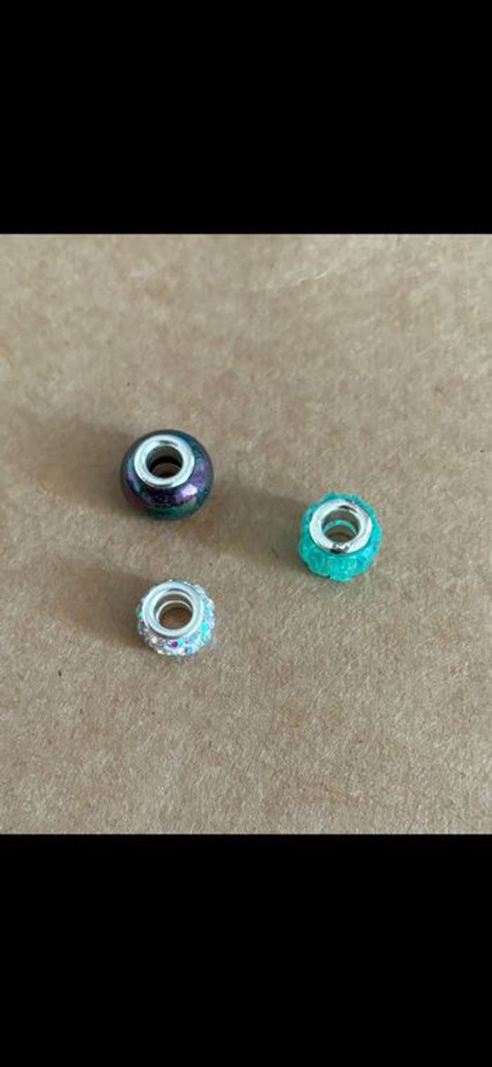 Lot de 3 charms pour bracelet Pandora