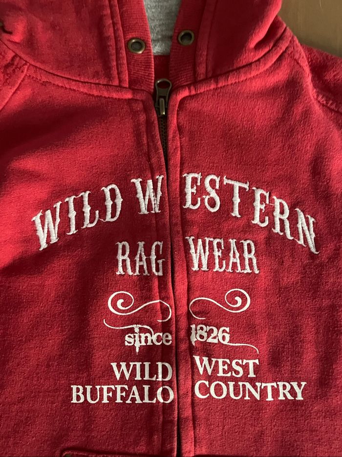 Pull débardeur capuche rouge West 8 ans - photo numéro 2