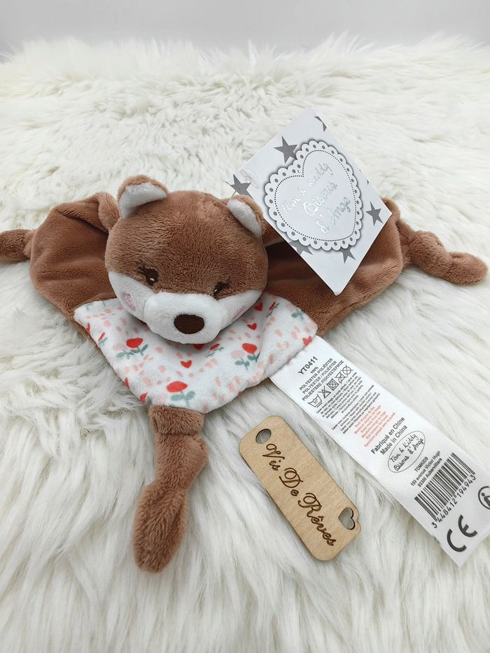 Doudou renard Fleuri Tom & Kiddy - photo numéro 2