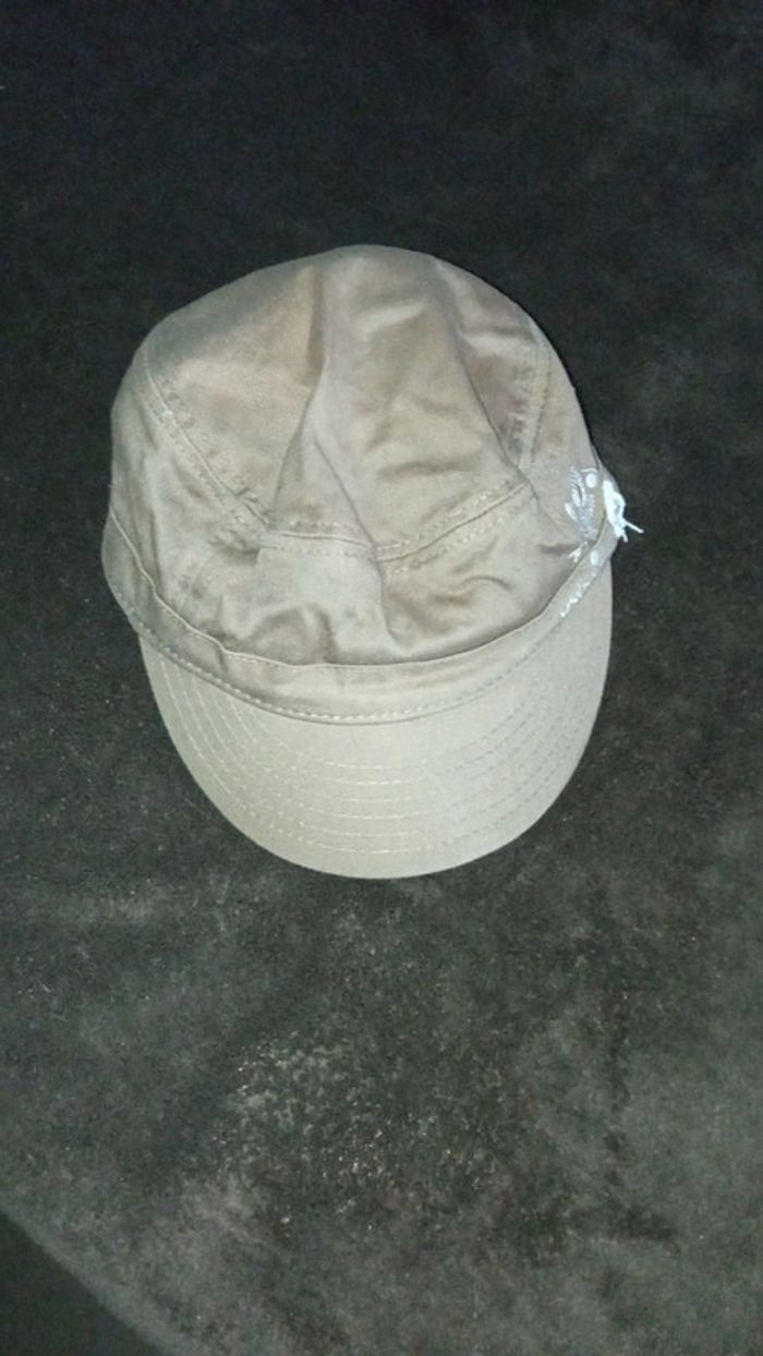 Casquette style gavroche kaki à fleurs Oxbow ado