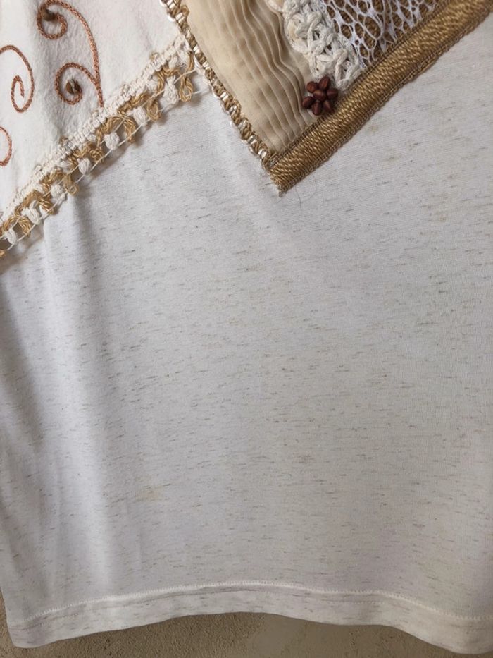 T-shirt beiges vintage Adda L - photo numéro 9