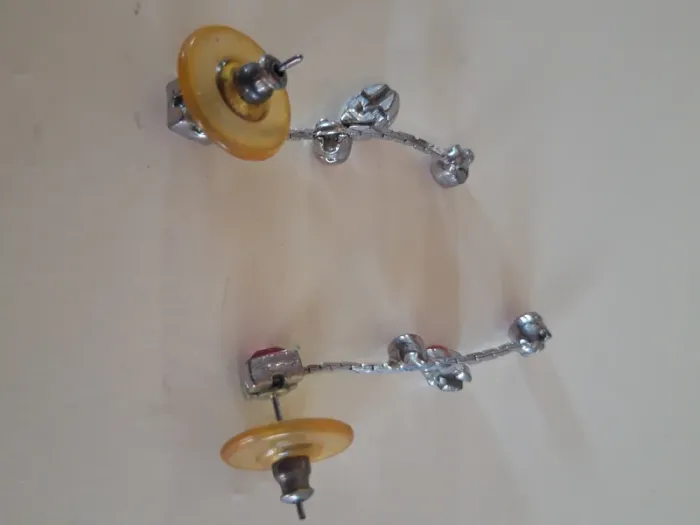 Boucles d'oreilles pendantes vintage - photo numéro 2