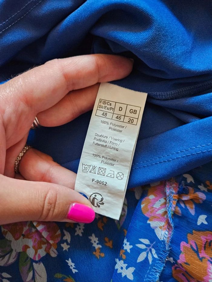 Robe Bleu Blancheporte Taille 48 💐 - photo numéro 3
