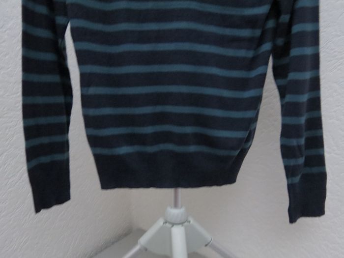 pull rayé tissaia basics bleu marine et vert - photo numéro 6