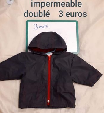 Impermeable double polaire 3 mois