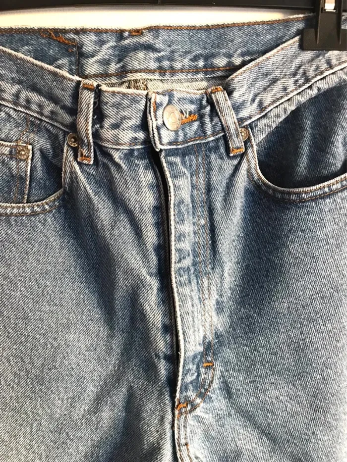 Jean droit taille haute bleu clair taille 34 - photo numéro 2