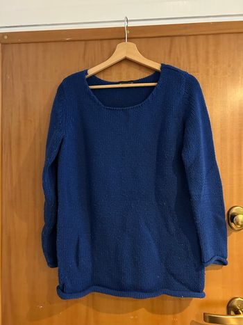 Gilet bleu en maille M