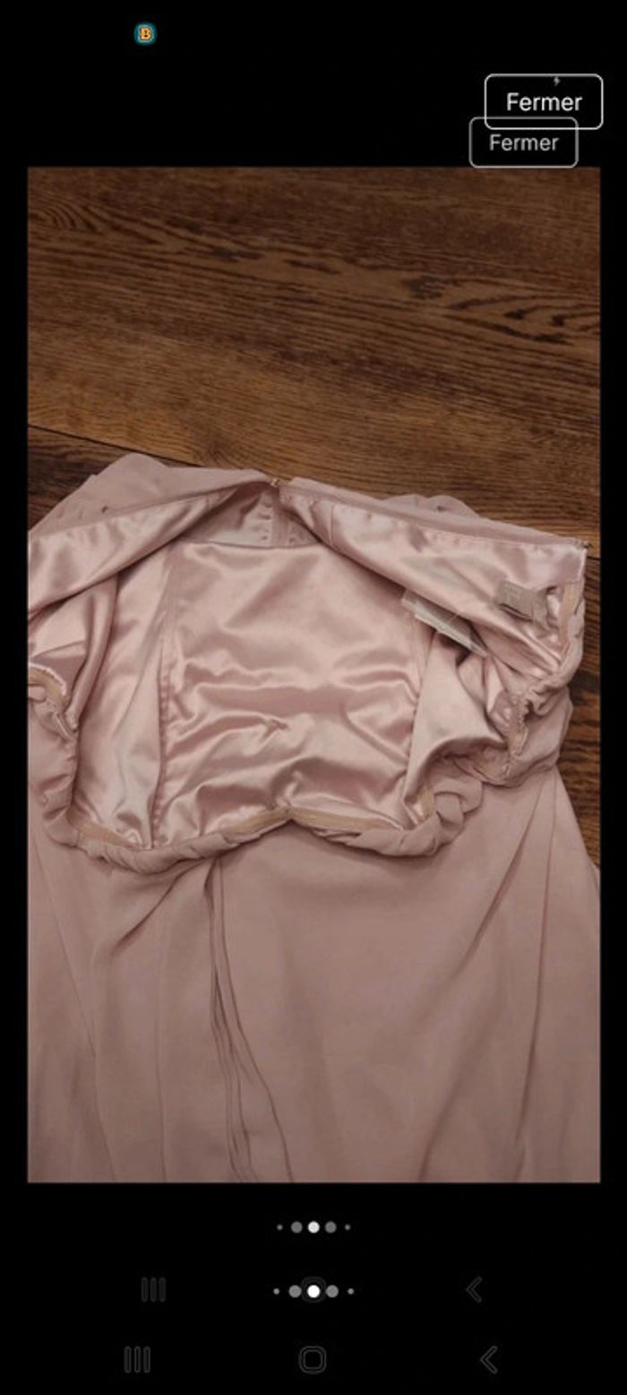 Magnifique Robe de soirée rose H&M eur48 neuve - photo numéro 13