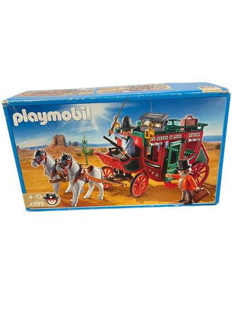 Playmobil 4399 calèche / diligence Western complet