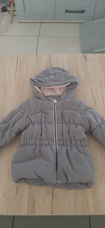 Manteau hiver gris 24mois