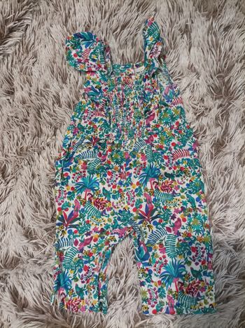 Combi pantalon fleurie tropicale