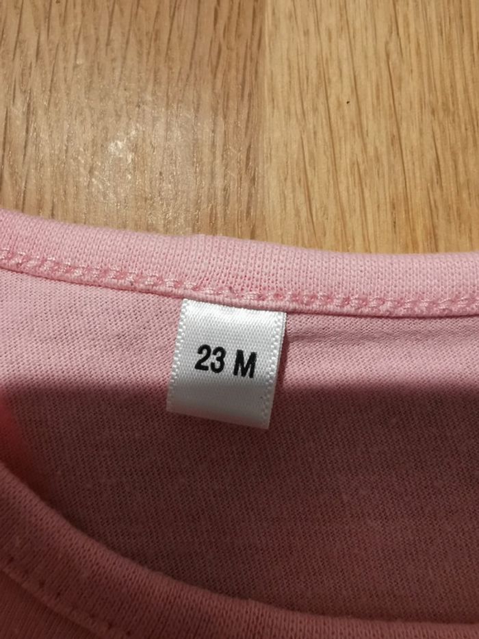 T shirt rose TEX 23 mois - photo numéro 3