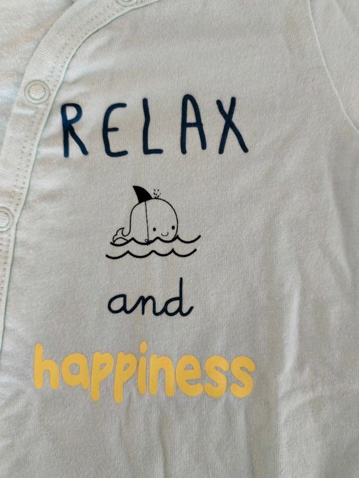 Pijama azur en coton - photo numéro 2