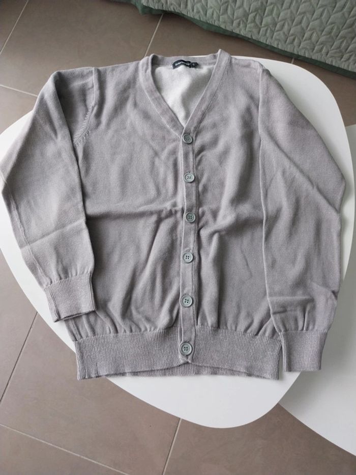 Gilet gris clair T10A