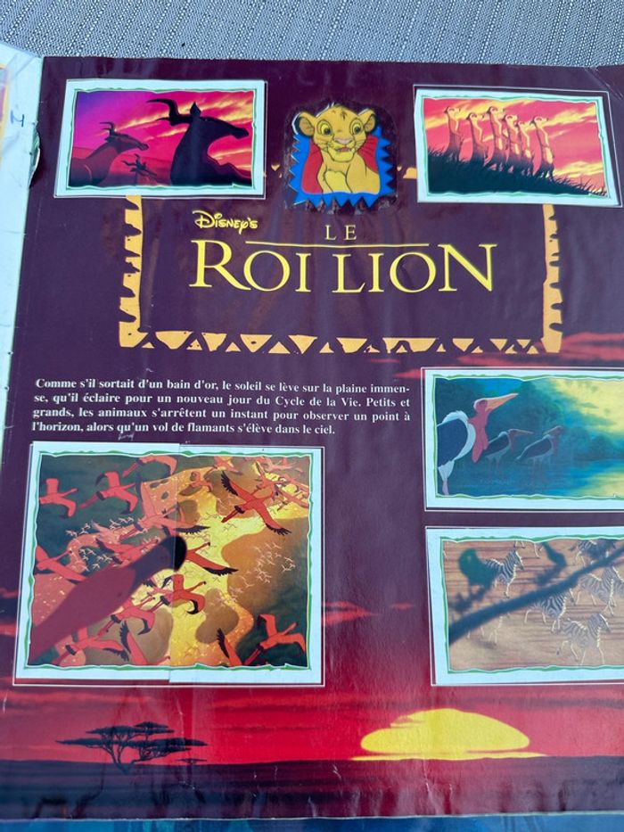 Album Panini complet Disney Le Roi Lion + poster + bon de commande stickers autocollants - photo numéro 4