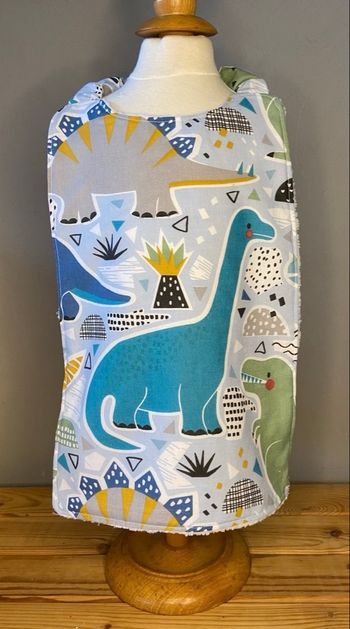 Bavoir cantine bavoir élastique dinosaures 