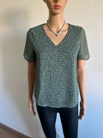 Blouse verte à manches courtes Vero Moda taille XS jamais portée