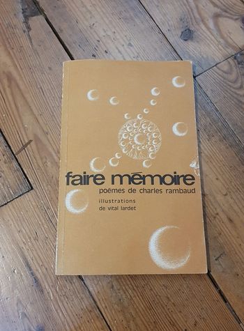 Faire mémoire - poèmes de Charles Rambaud