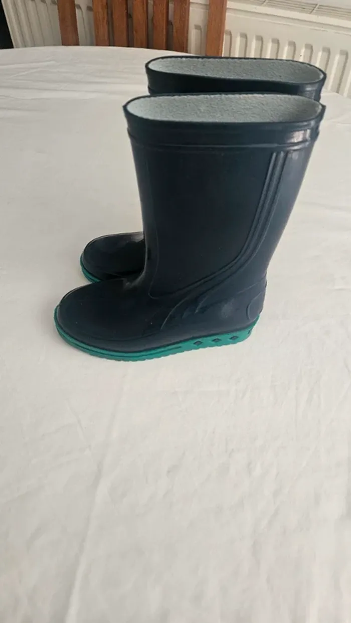 Bottes de pluie enfant Made in France  bleu marine pointure 26 - photo numéro 2