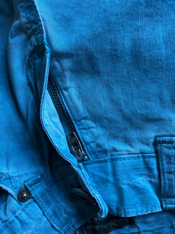 Short cargo bleu vert délavé 8 ans Orchestra - photo numéro 7