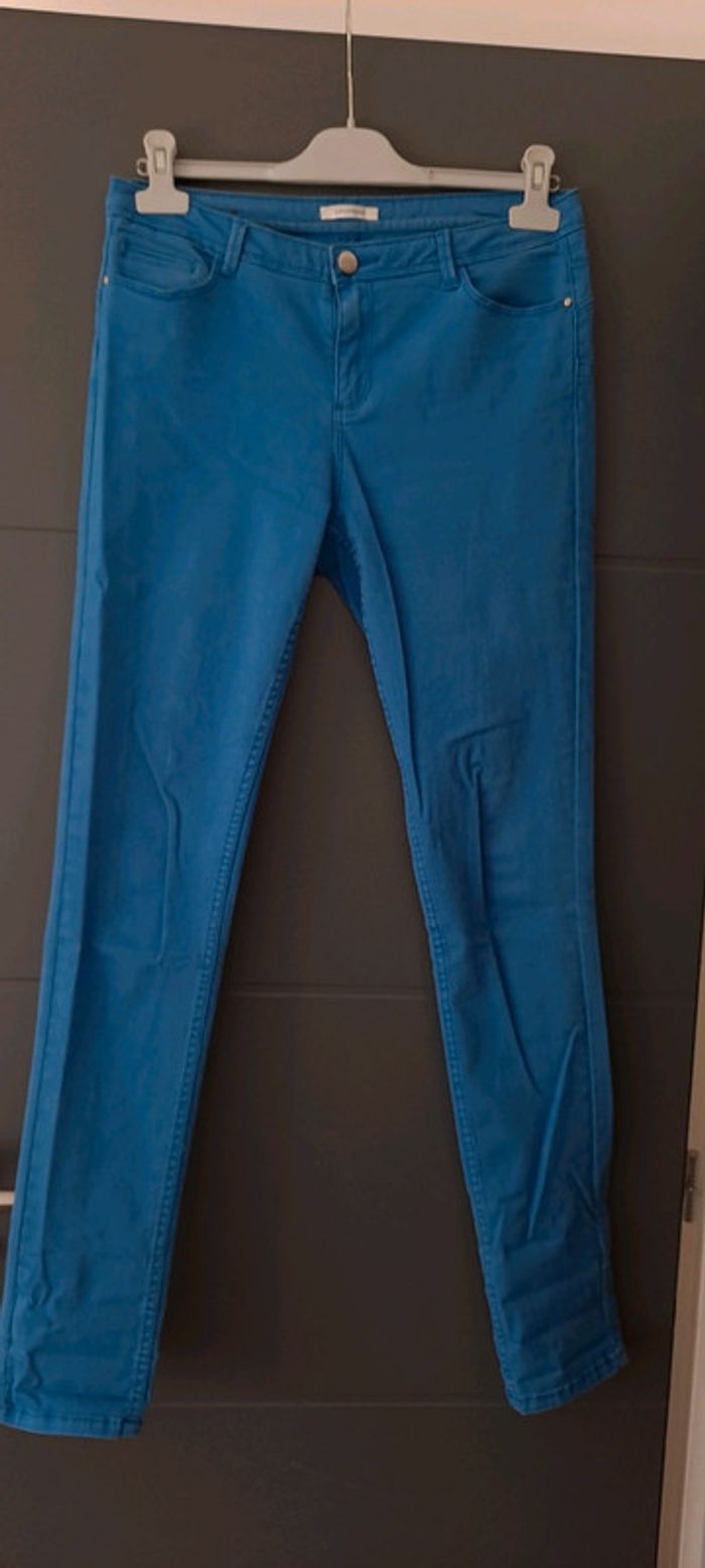Jean bleu ciel skinny