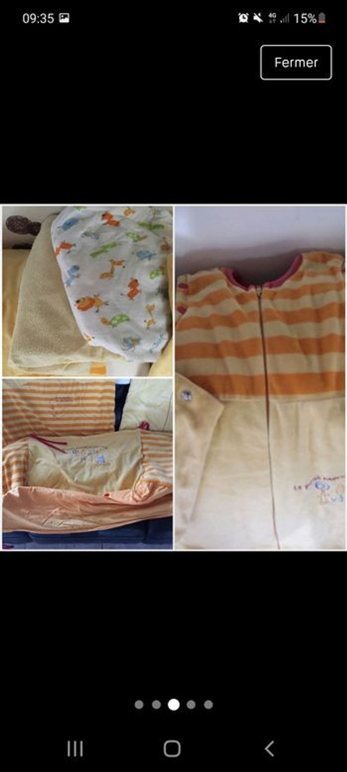 Parure lit sucre d orge drap gigoteuse tout de lit - photo numéro 3