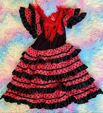 Robe de déguisement flamenco – Taille 4 ans
