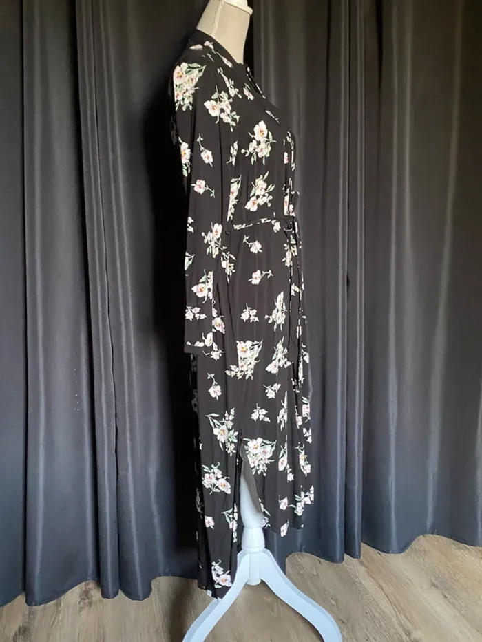 Robe chemise noire à fleurs, Vero Moda - photo numéro 5