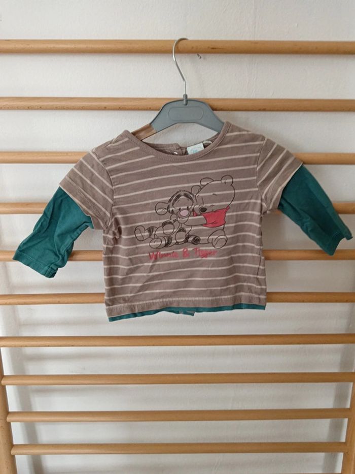 T-shirt manche longue disney winnie l'ourson