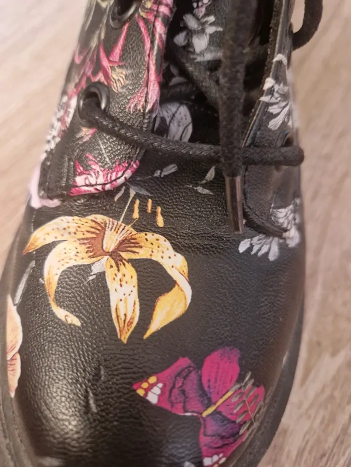 Bottines fleuries, Primark, 37, neuves - photo numéro 2