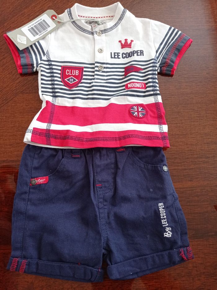 Ensemble short garçon Lee Cooper neuf