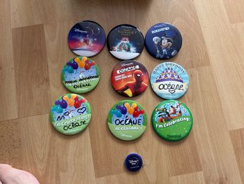 Disneyland Paris : lot de 9 badges