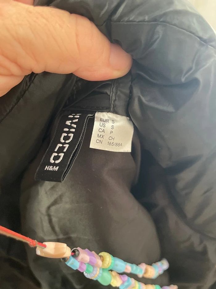 Doudoune H&m noir taille S - photo numéro 4