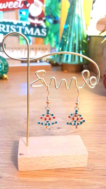 Bijoux Noël | Boucles d’Oreilles Sapins de Noël – Neuf