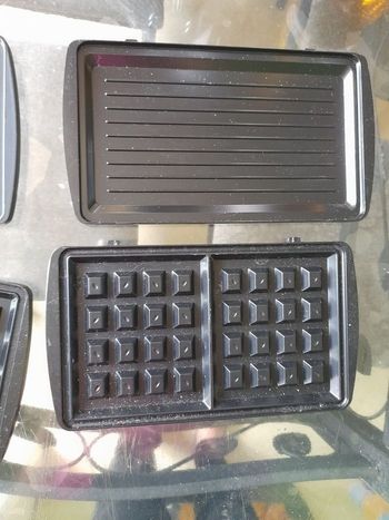 Plaque gaufre et pannini