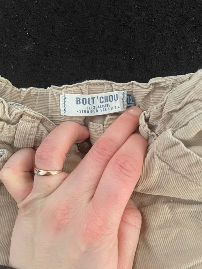 Pantalon garçon beige bout’chou 12 mois - photo numéro 4