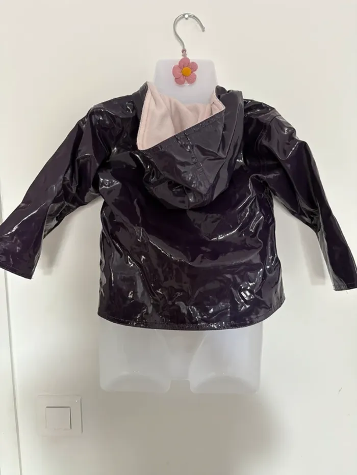 Imperméable de pluie bébé – Week-end à la mer – Taille 12 mois – Violet - photo numéro 2