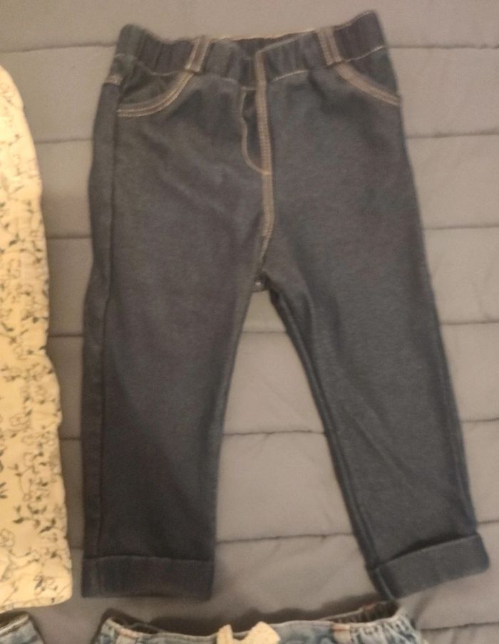 Lot 6 pantalons fille 12 mois