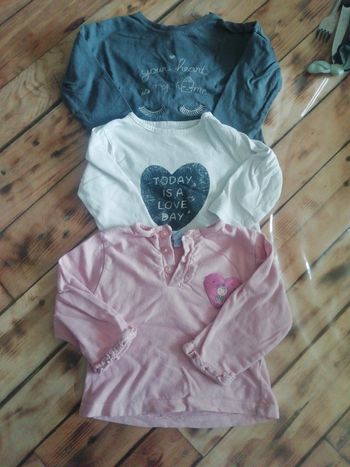 Lot tee-shirt ML 12 mois