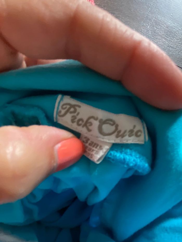 Pantalon large saroual bleu 3 ans - photo numéro 3