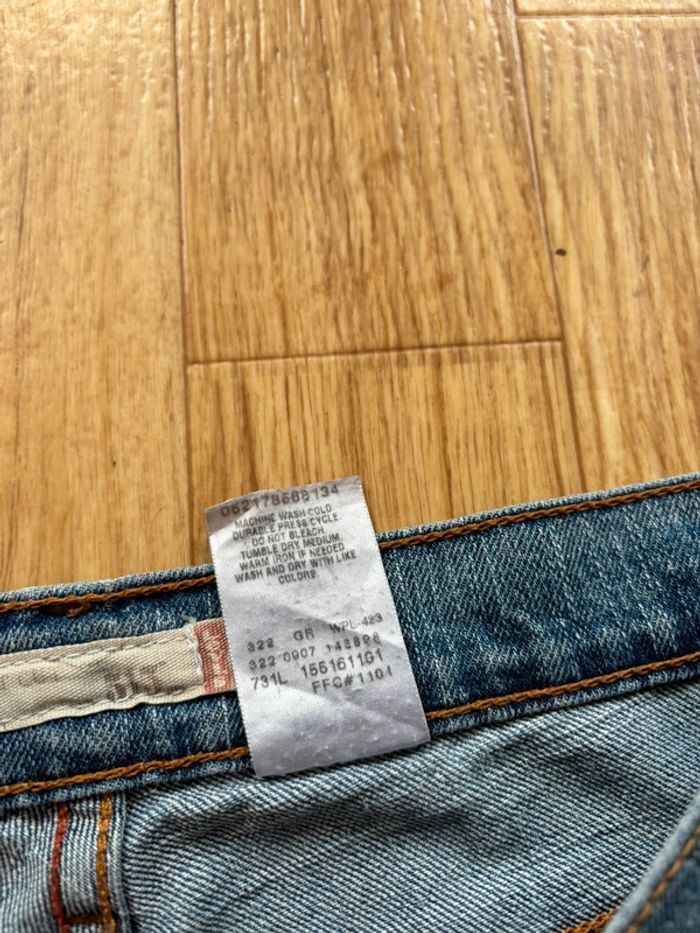 Jean femme Levi’s 515 bootcut évasé y2k 2000s bleu clair troué Mexique US rare taille 36/38 S/M - photo numéro 12