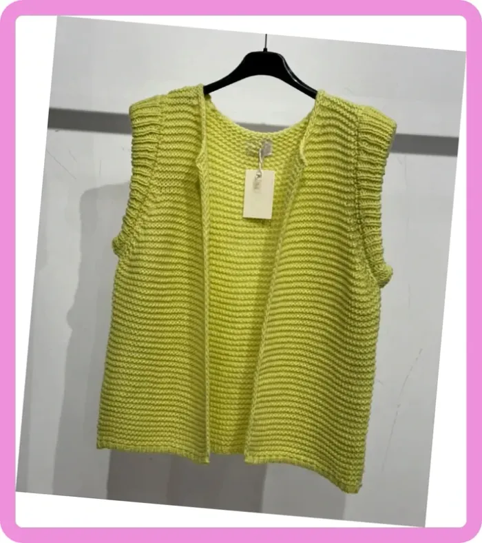 Gilet en maille sans manches - Taille Unique - Neuf avec étiquette