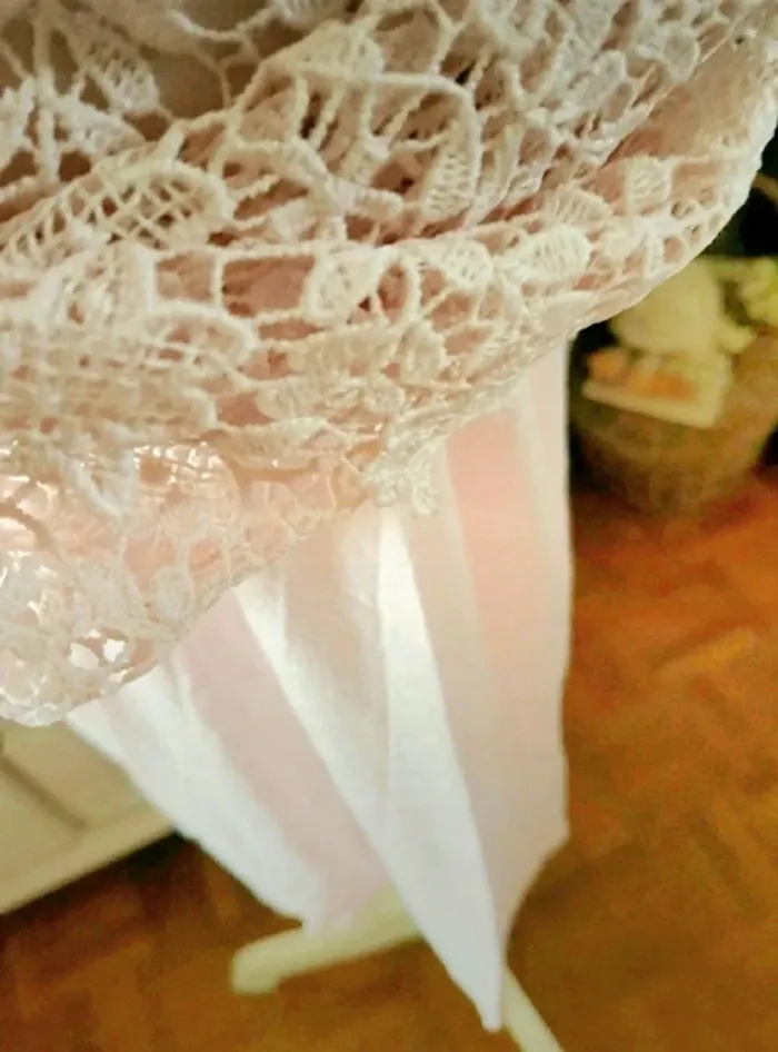 Jupe en dentelle abricot C & A Taille 40 Neuve - photo numéro 3