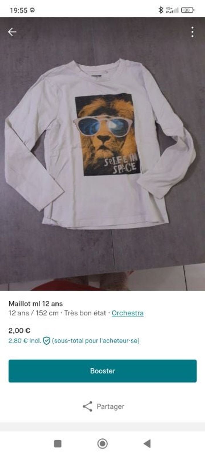 Lot garçons 12 ans