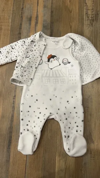 Pyjama polaire sans manche et veste