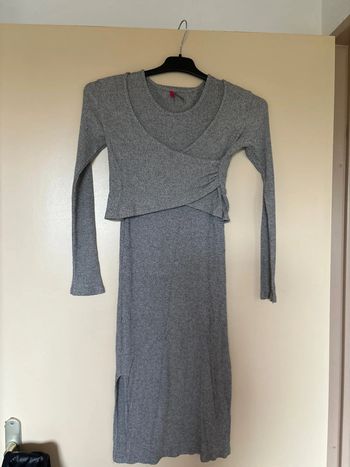 Robe longue et gilet